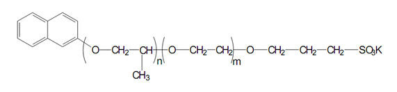 Potassium de sulfonate de Polyepoxypropyl de naphtol de CAS 120478-49-1 OX-401 14-90